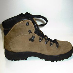 LL BEAN HIKING BOOTS LIGHT BROWN SUEDE